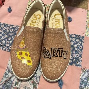 Size 6 sparkly slip on shoes